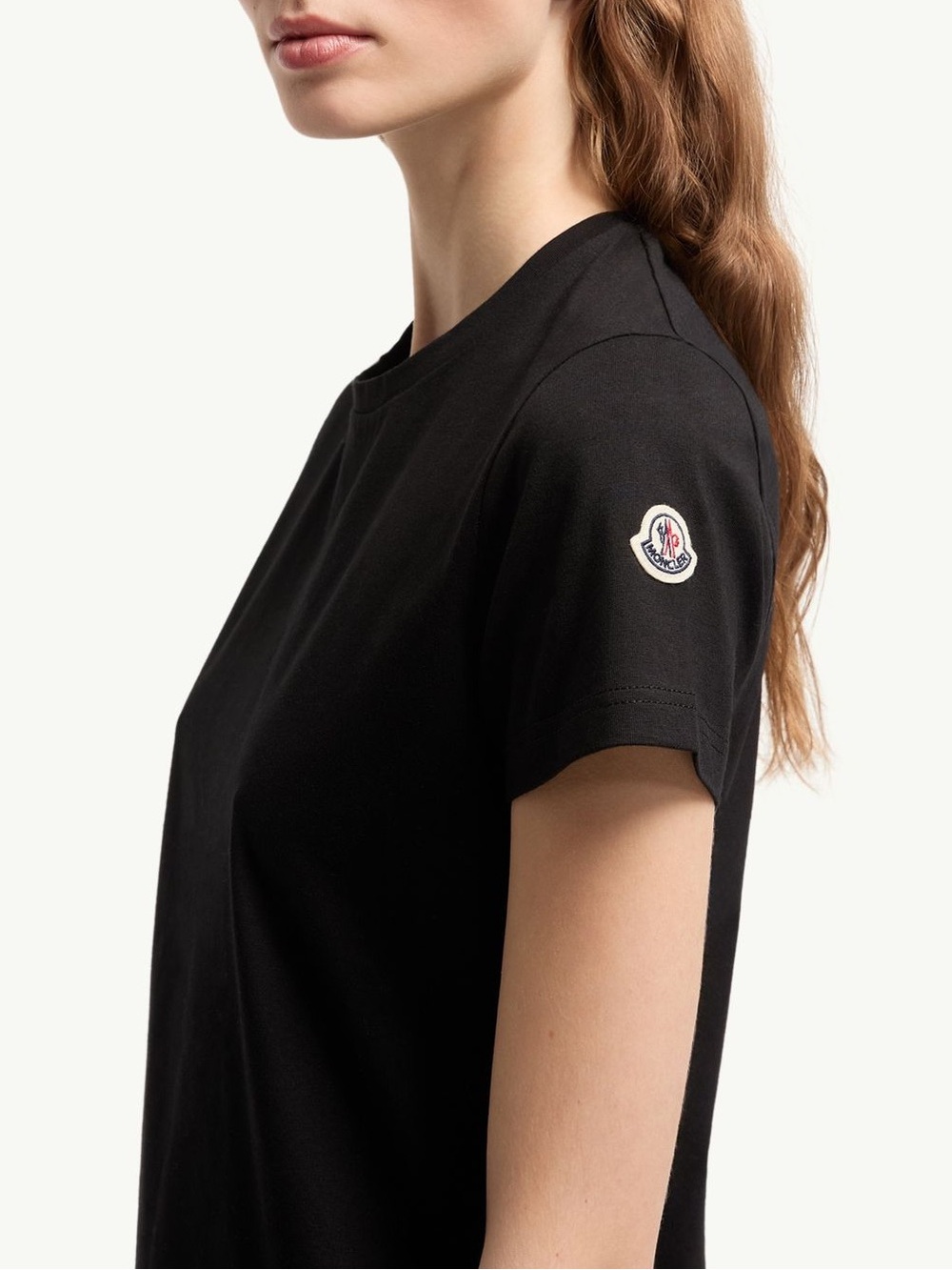 Moncler Black Short-Sleeve Logo Tee